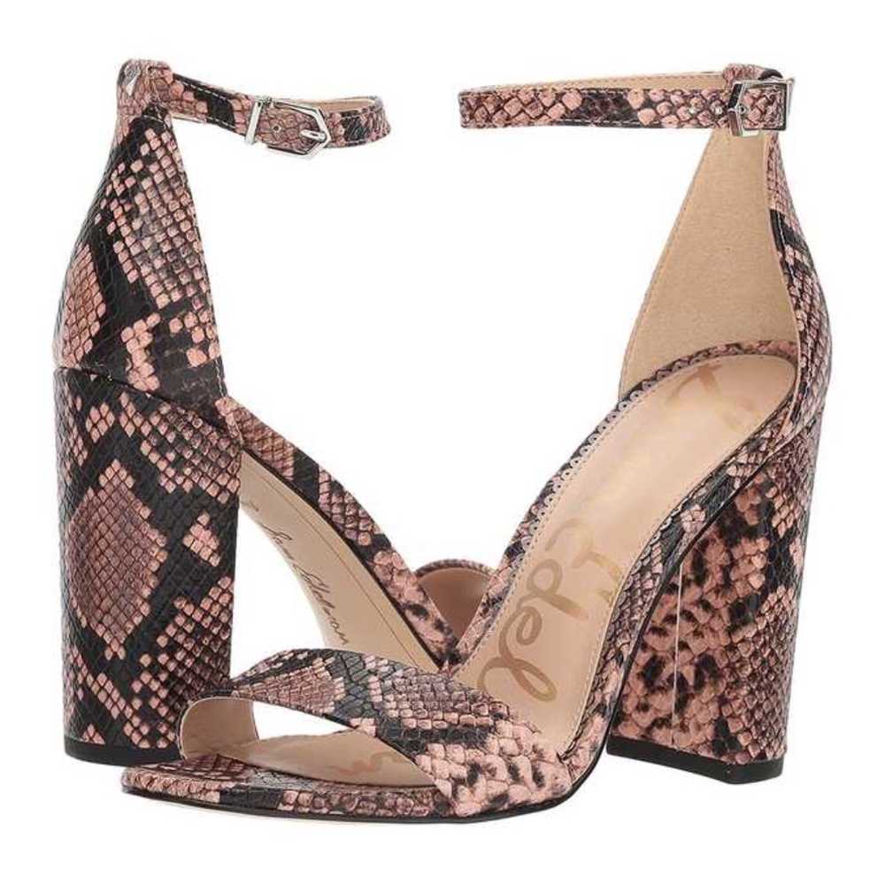 Sam Edelman Yaro Heels Snake Skin Size 8